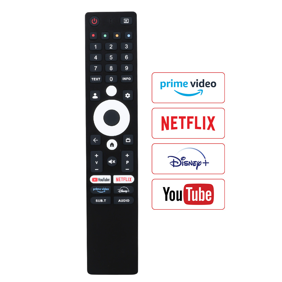 WEKO KL SES KOMUTSUZ STRONG*PROFİLO*ONVO GOOGLE TV  NETFLIX - YOUTUBE - PRIME VIDEO - DISNEY+ TUŞLU LCD-LED TV KUMANDA