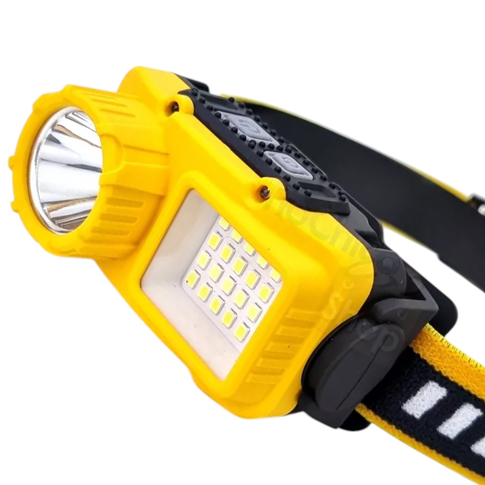 POWERMASTER S02 SARI 10 WATT SENSÖRLÜ 1 LED 24 SMD LED 11 IŞIK MODLU KAFA LAMBASI