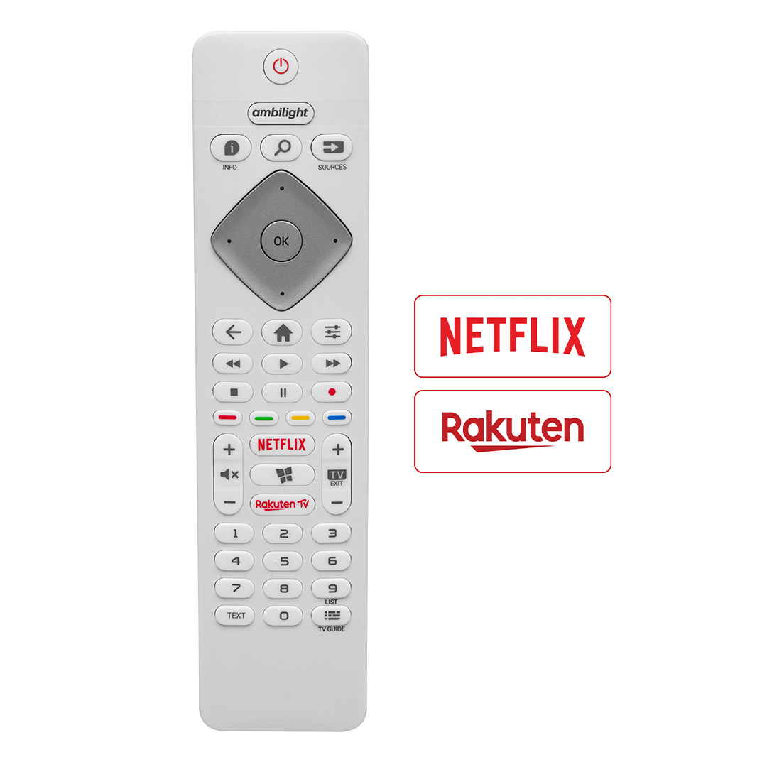 WEKO KL PHILIPS AMBILIGHT NETFLIX-RAKUTEN TUŞLU BEYAZ LCD LED TV KUMANDA