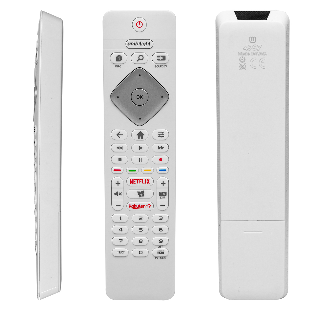 WEKO KL PHILIPS AMBILIGHT NETFLIX-RAKUTEN TUŞLU BEYAZ LCD LED TV KUMANDA