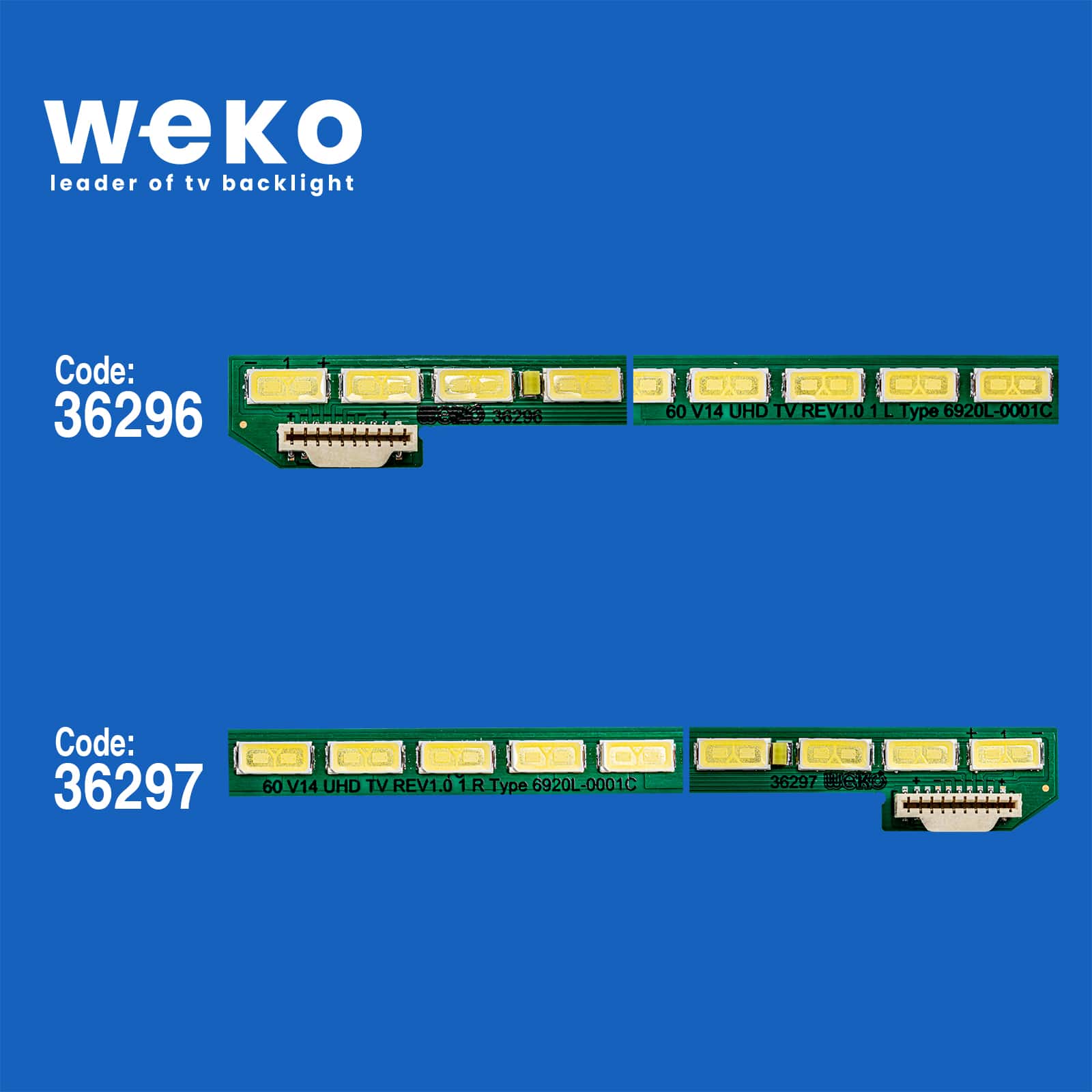 WKSET-5394 36296X1 36297X1 60 V14 UHD TV REV1.0 2 ADET LED BAR (78LED)