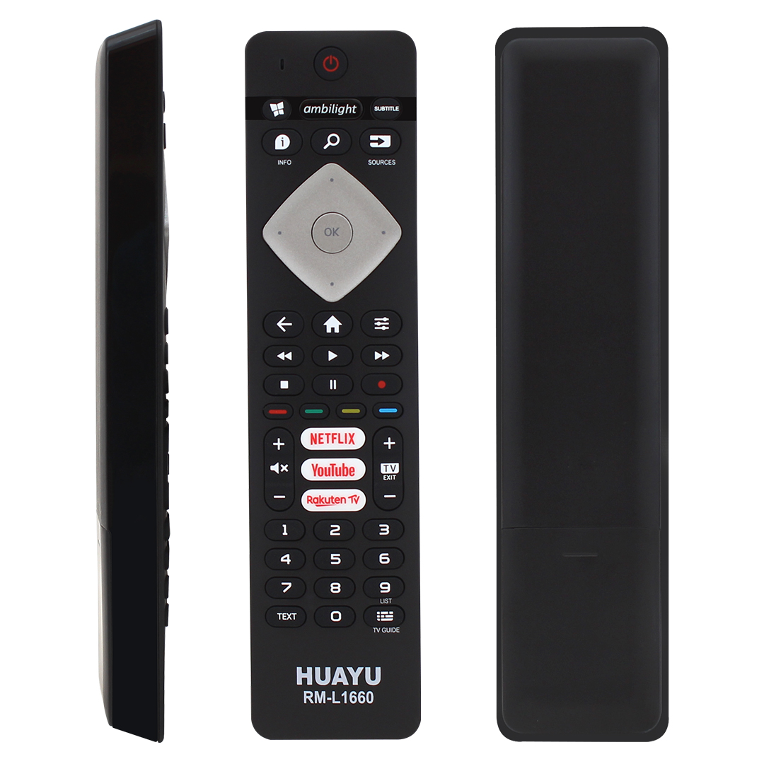 HUAYU KL PHILIPS RM-L1660 NETFLIX--YOUTUBE-RAKUTEN TV TUŞLU SES KOMUTSUZ LCD LED TV KUMANDA