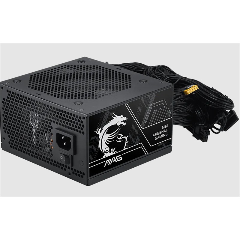 MSI MAG A750BN PCIE5 III 750W 80+ BRONZE ATX 3.1 PCIE 5.1 POWER SUPPLY 