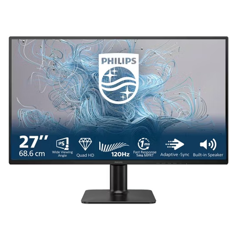27 PHILIPS 27E2N2500/01 IPS 1MS 120HZ 1XHDMI 1XDP 2K QHD 2560X1440 FLICKER-FREE VESA SİYAH 