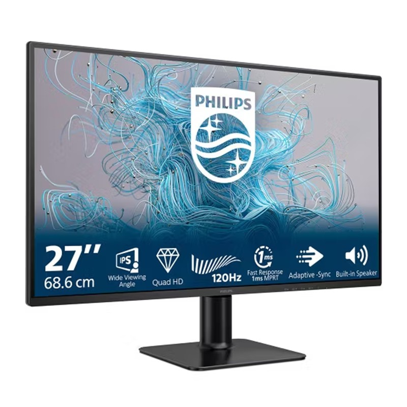 27 PHILIPS 27E2N2500/01 IPS 1MS 120HZ 1XHDMI 1XDP 2K QHD 2560X1440 FLICKER-FREE VESA SİYAH 