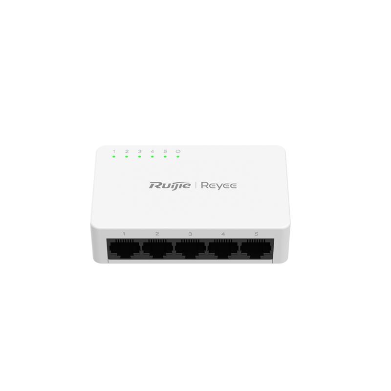 RUIJIE REYEE RG-ES05F 5 PORT 10/100 TAK CALISTIR PLASTIK KASA SWICH 