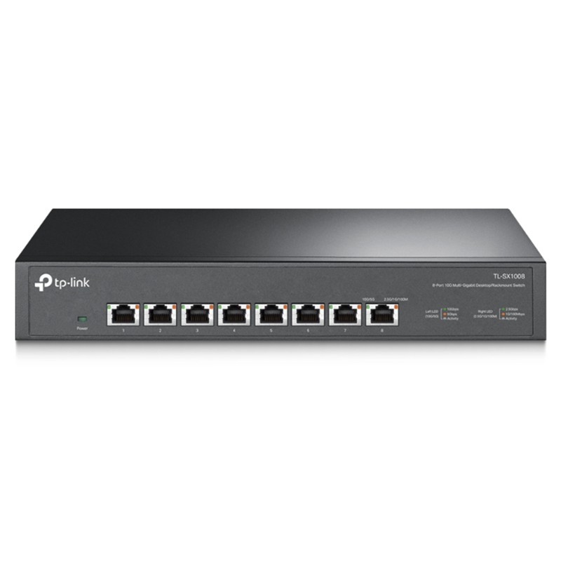 TP-LINK TL-SX1008 8 PORT 10G MULTI GIGABIT RJ45 METAL KASA RACKMOUNT SWITCH 