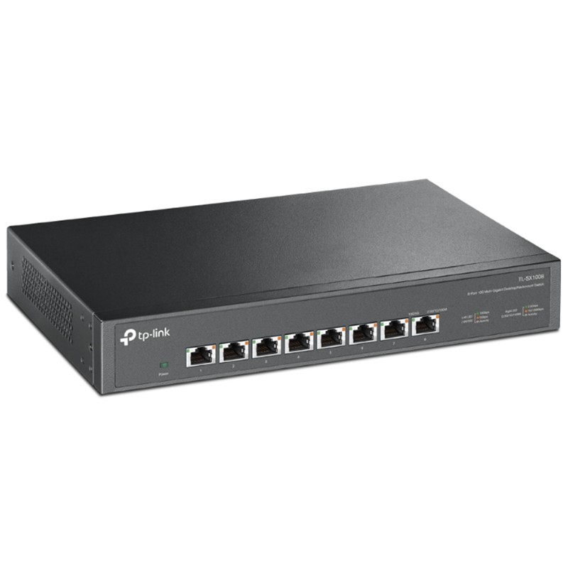 TP-LINK TL-SX1008 8 PORT 10G MULTI GIGABIT RJ45 METAL KASA RACKMOUNT SWITCH 
