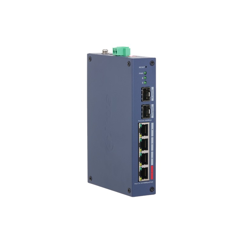 DAHUA CHS4206-4ET-90 4 PORT 10/100 90W POE + 2 PORT SFP UPLINK CLOUD YÖNETİLEBİLİR ENDÜSTRİYEL SWITCH 