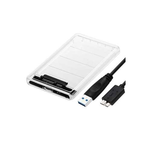 Kruxon ZR20 2,5 İNC ŞEFFAF 3,0 HDD CASE