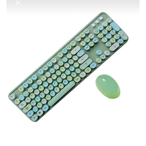 MOFİİ ZR513/Y SWEET YEŞİL KLAVYE MOUSE SET