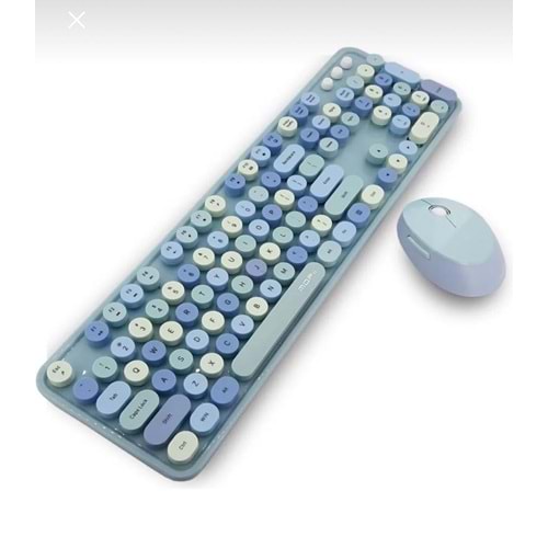 TR MOFİİ SWEET MAVİ KLAVYE MOUSE SET