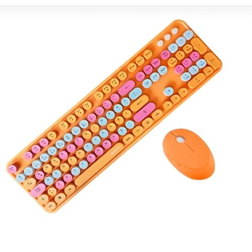 TR MOFİİ SWEET TURUNCU KLAVYE MOUSE SET