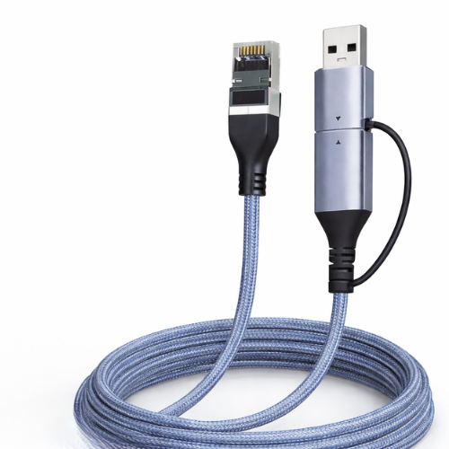ZR1159 Kruxon USB 3.0 TYPE-C 2 İN 1 GİGABİT ETHERNET ADAPTER