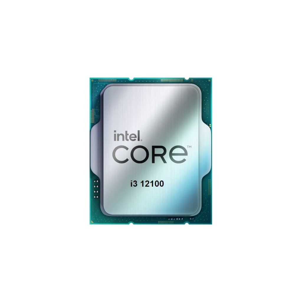 INTEL i3-12100 4 Core, 3.30Ghz, 12Mb, 89W,  LGA1700,12.Nesil, TRAY, (Dahili Grafik VAR, Fan YOK)
