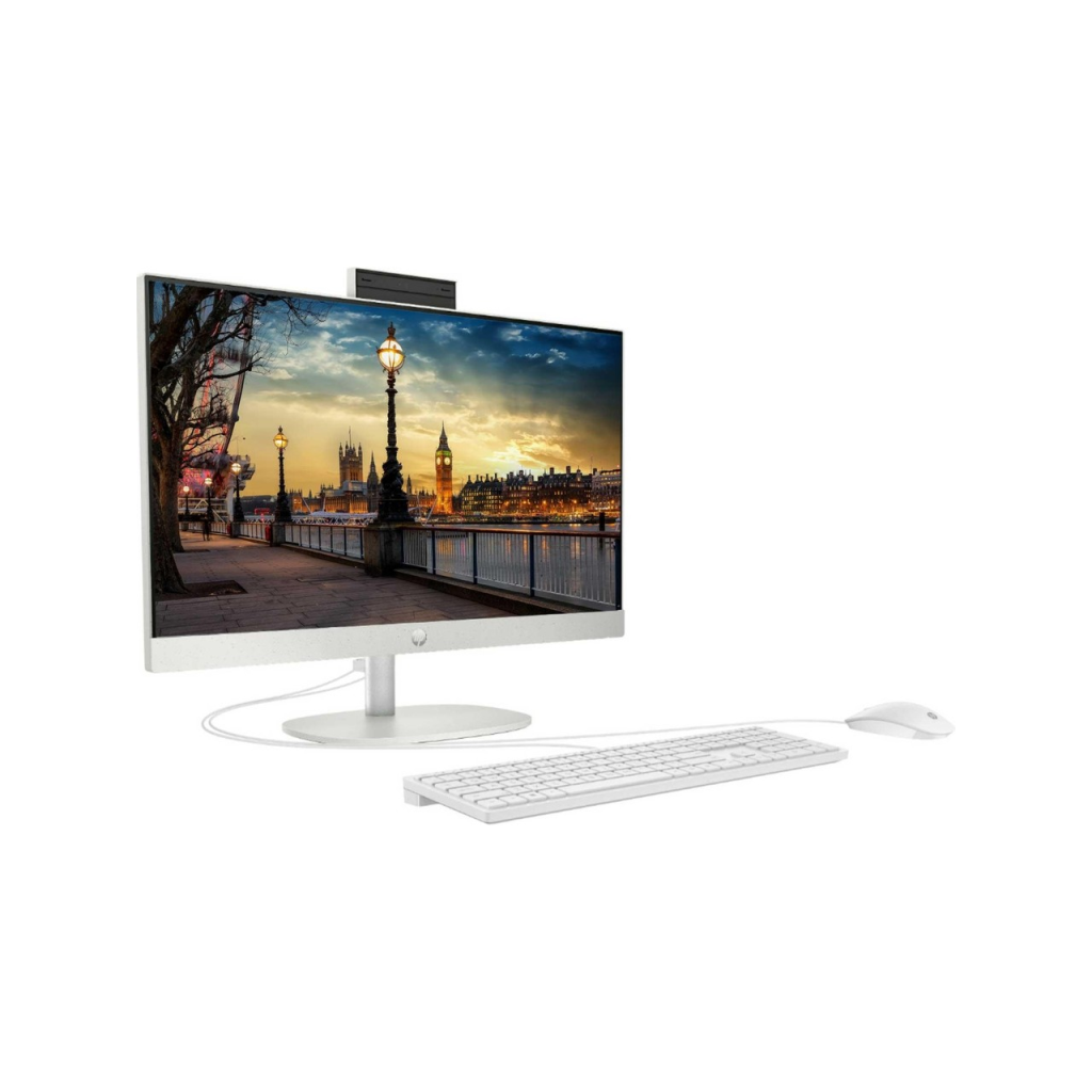 HP 9H6M8ET, ProOne 245 G10, Ryzen 5 7520U, 23,8" FHD Ekran, 8Gb DDR5 Ram, 512Gb SSD, Paylaşımlı Ekran Kartı, Free Dos All In One PC, BEYAZ