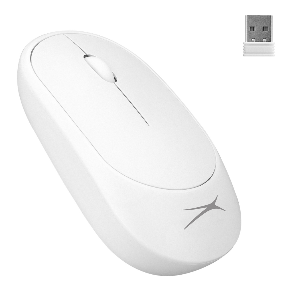 Altec Lansing ALBM7314, Beyaz, 2.4GHz USB,  1200DPI, Kablosuz Optik Mouse