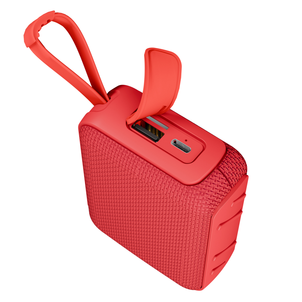 ASONIC AS-03, KIRMIZI, 5W, BT/USB/TF/TWS, 1200mAh Batarya, Bluetooth V5.3, Kablosuz, Taşınabilir, Speaker