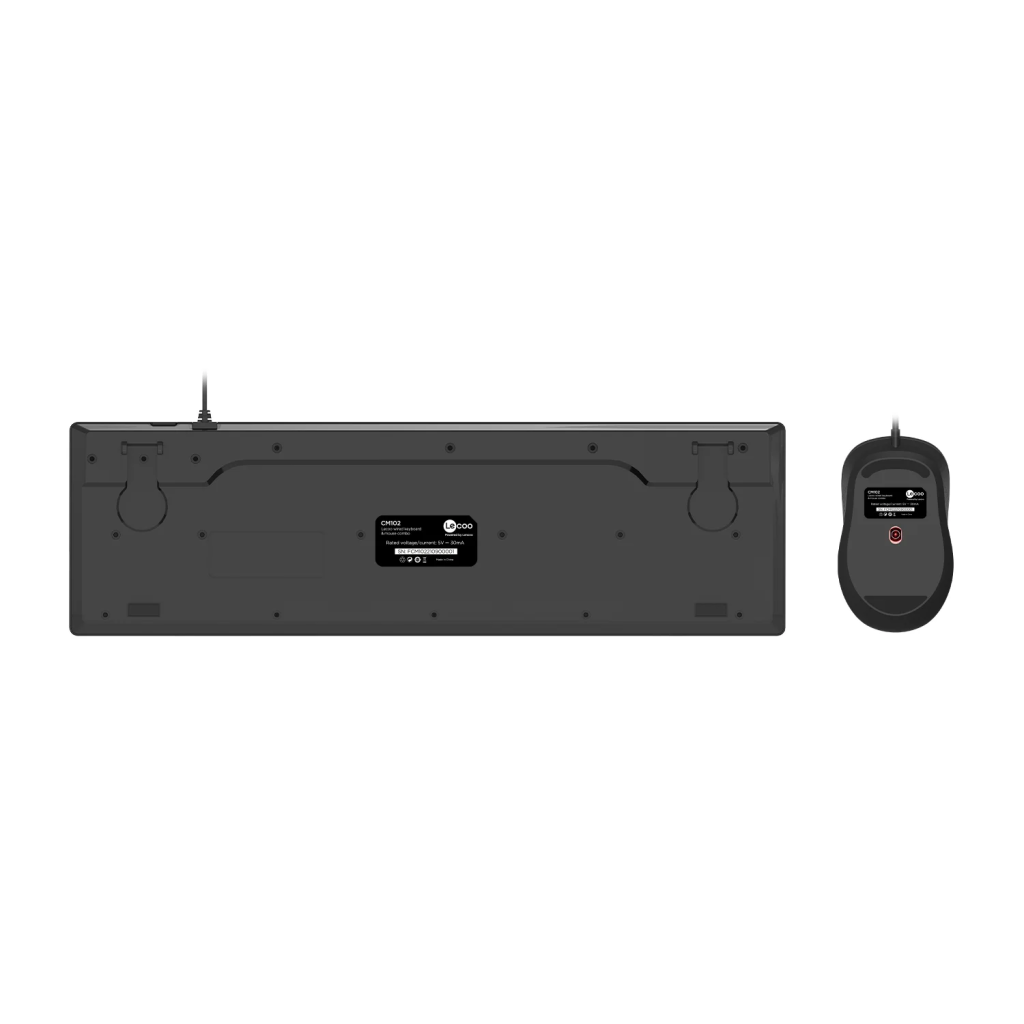LECOO CM102, Siyah, Multimedya, Türkçe Q, USB Kablolu, Klavye Mouse Set