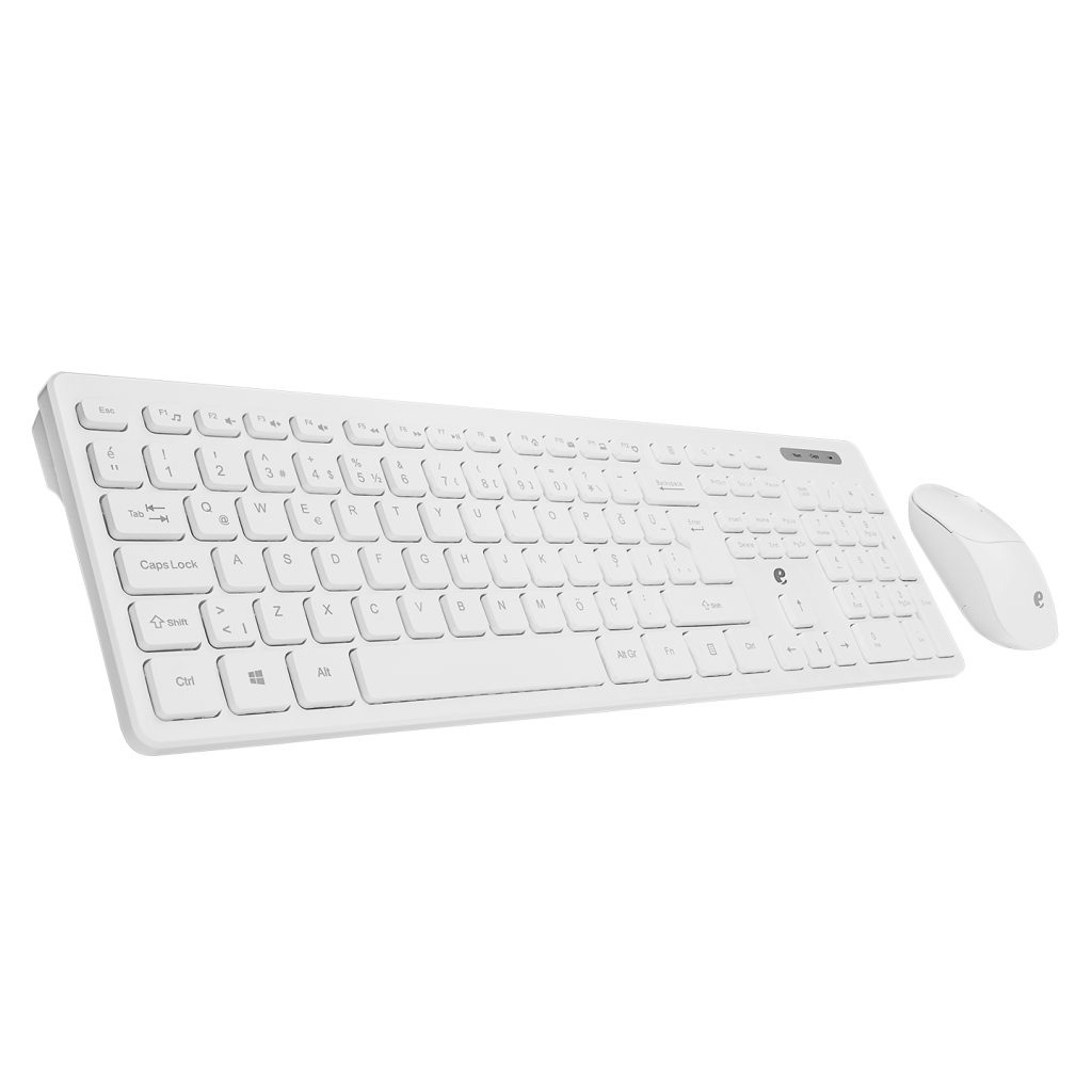ACER eMachines, EAK920, Beyaz, 2.4Ghz Kablosuz, Türkçe Q, Klavye Mouse Set