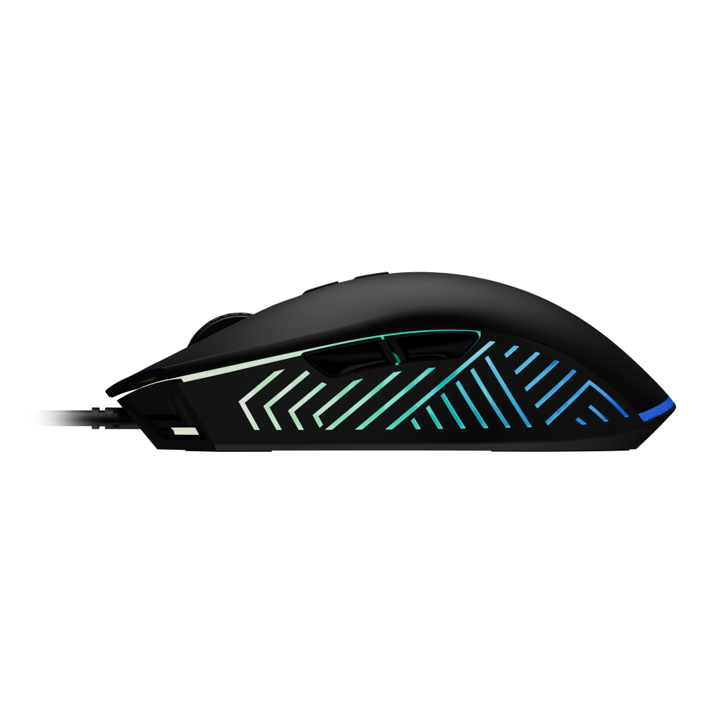 GAMDIAS ZEUS E4, RGB Aydınlatma, USB Kablolu,  7 Tuşlu, Gaming Mouse, 7200DPI, Siyah
