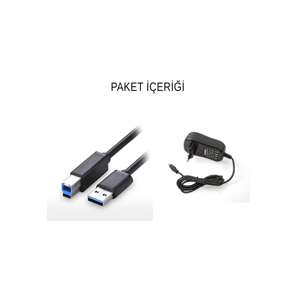 EVEREST HD3-540, 2.5" ve 3.5" Disk Uyumlu, USB 3.0, İki Disk Yuvalı, Dock Station