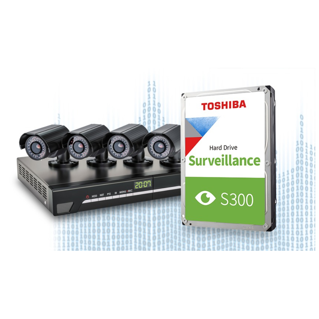 TOSHIBA S300, HDWT840UZSVA, 3.5", 4TB, 256Mb 5400 Rpm, 7/24 Güvenlik HDD (Türkiye Distribütörü Garantili)