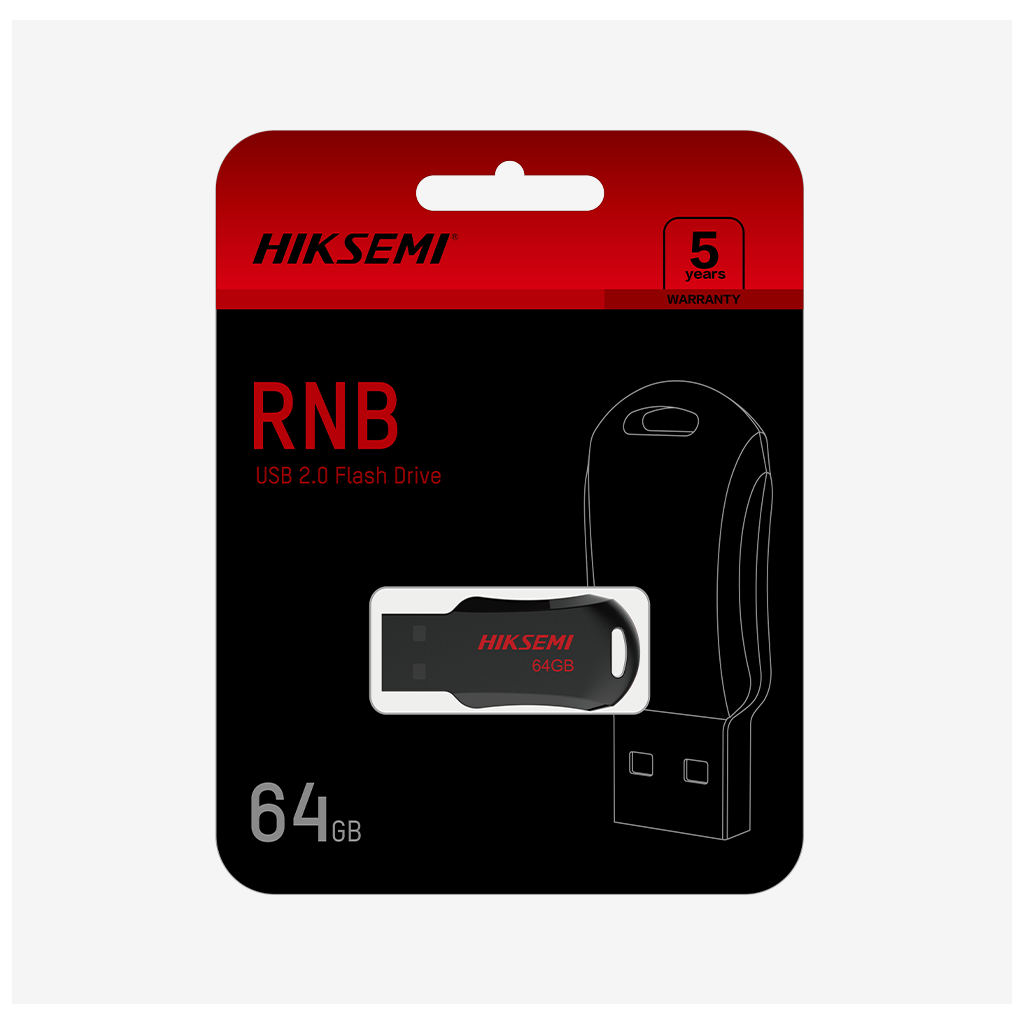 HIKSEMI RNB, HS-USB-M200R, 32GB, USB 2.0, İnce ve Taşınabilir, Veri Koruma, Flash Disk