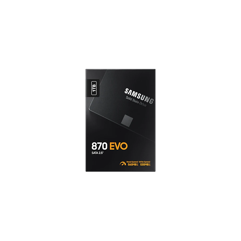 SAMSUNG MZ-77E1T0BW 870 EVO 1TB 560/530, 2,5" SATA SSD (Türkiye Distribütörü Garantili)