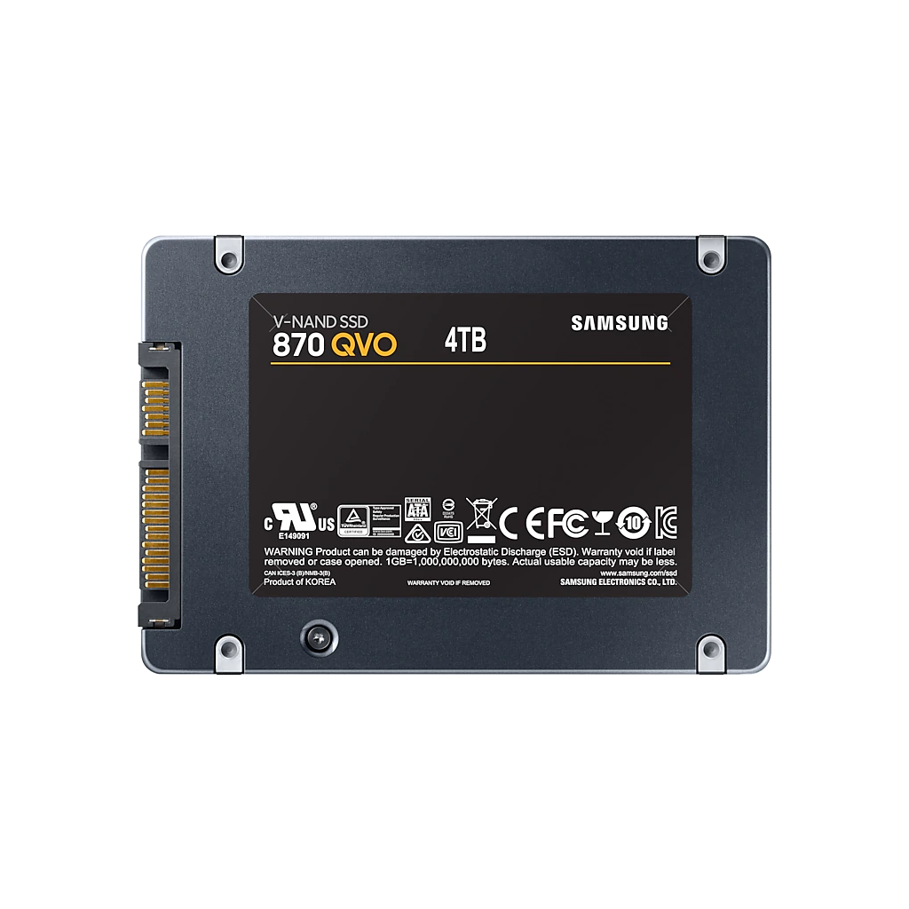 SAMSUNG MZ-77Q4T0BW 870 QVO 4TB 560/530, 2,5" SATA SSD (Türkiye Distribütörü Garantili)