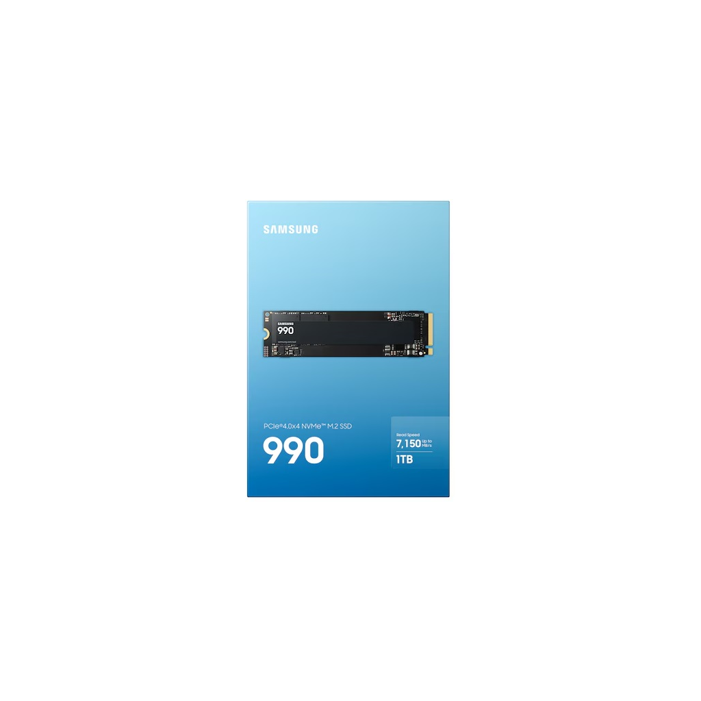 SAMSUNG MZ-V9V1T0BW, 990 , 1TB, 7150/6450, Gen4, NVMe PCIe M.2 2280, SSD (Türkiye Distribütörü Garantili)