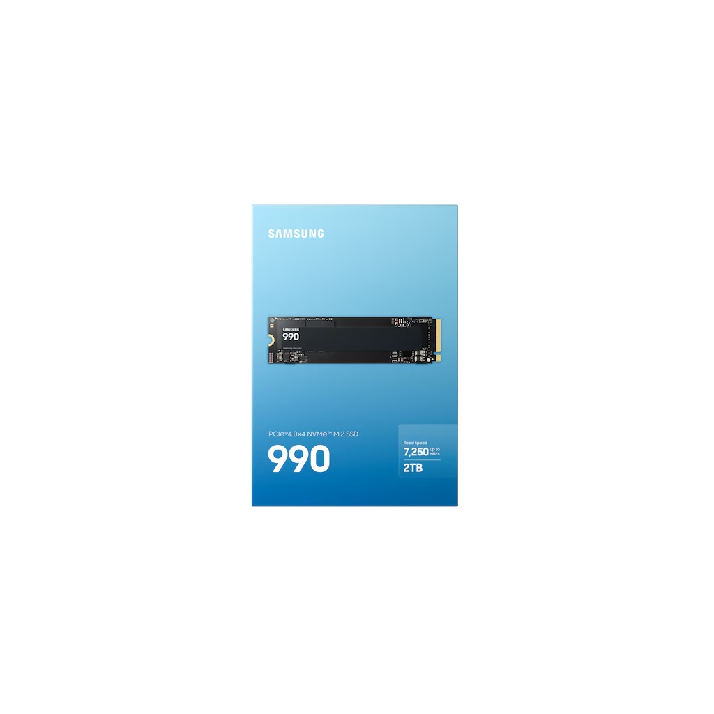 SAMSUNG MZ-V9V2T0BW, 990 , 2TB, 7150/6450, Gen4, NVMe PCIe M.2 2280, SSD (Türkiye Distribütörü Garantili)