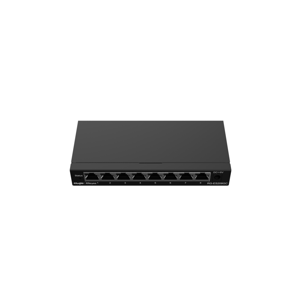 RUIJIE REYEE RG-ES208GC  8 Port GigaBit , Colud Yönetilebilir Switch  Metal Kasa