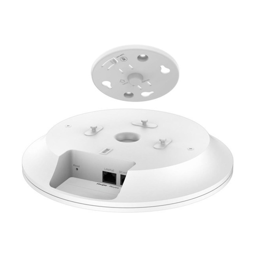 RUIJIE Reyee RG-RAP2266, AX3000, 1Port GigaBit, 2974Mbps, Dual Band, Wifi 6, PoE, Tavan Tipi, Reyee Mesh, Access Point