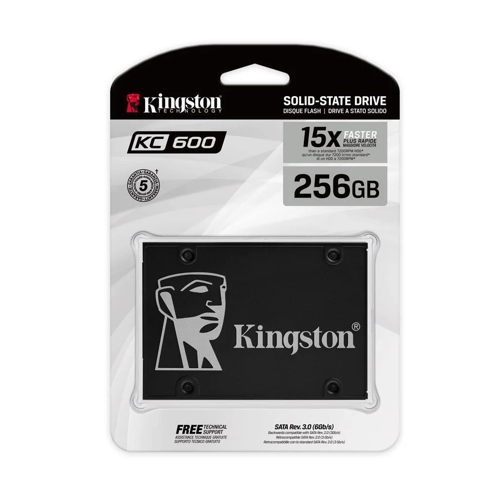 KINGSTON SKC600/256G, KC600, 256GB, 550/500, 2,5" SATA3, SSD