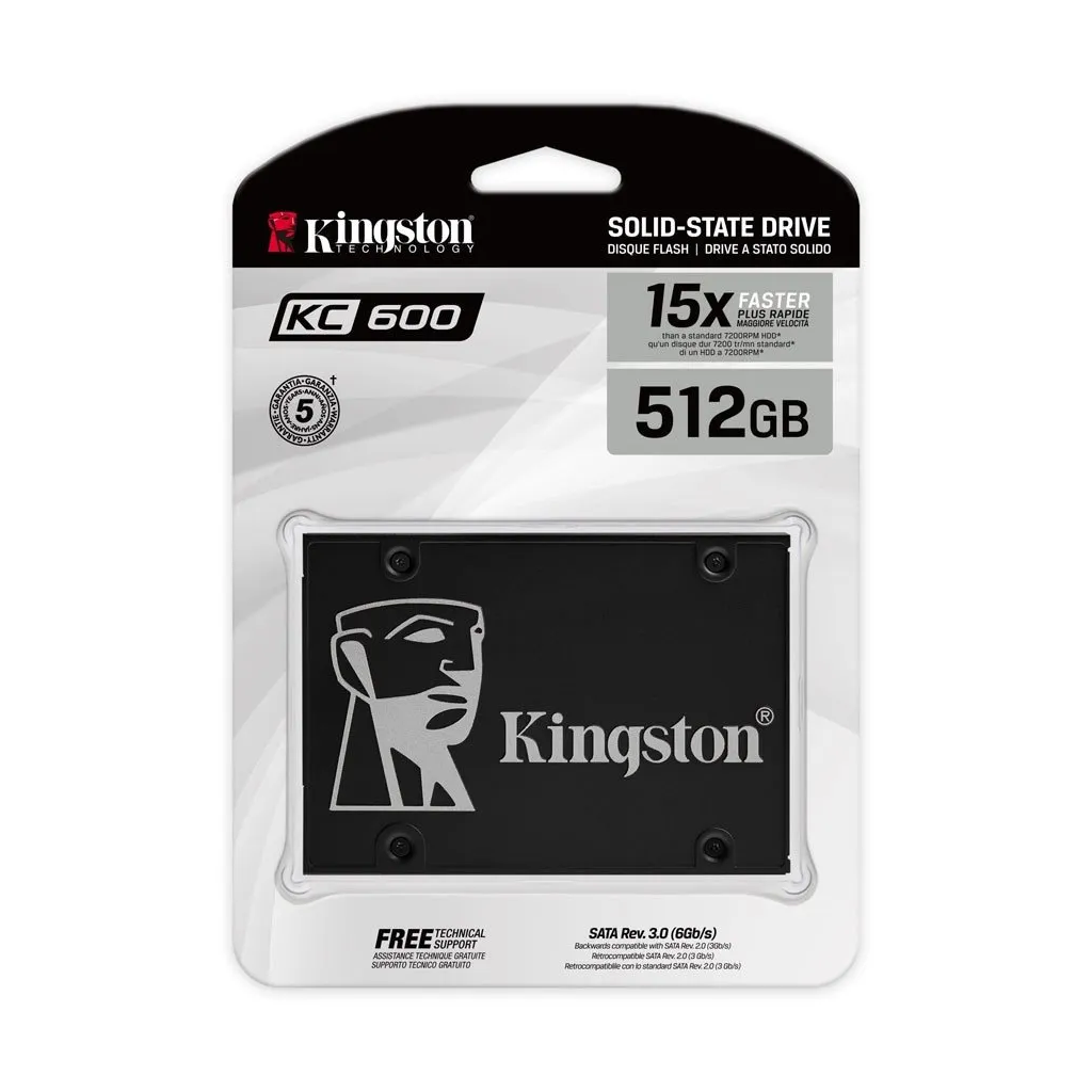 KINGSTON SKC600/512G, KC600, 512GB, 550/520, 2,5" SATA3, SSD