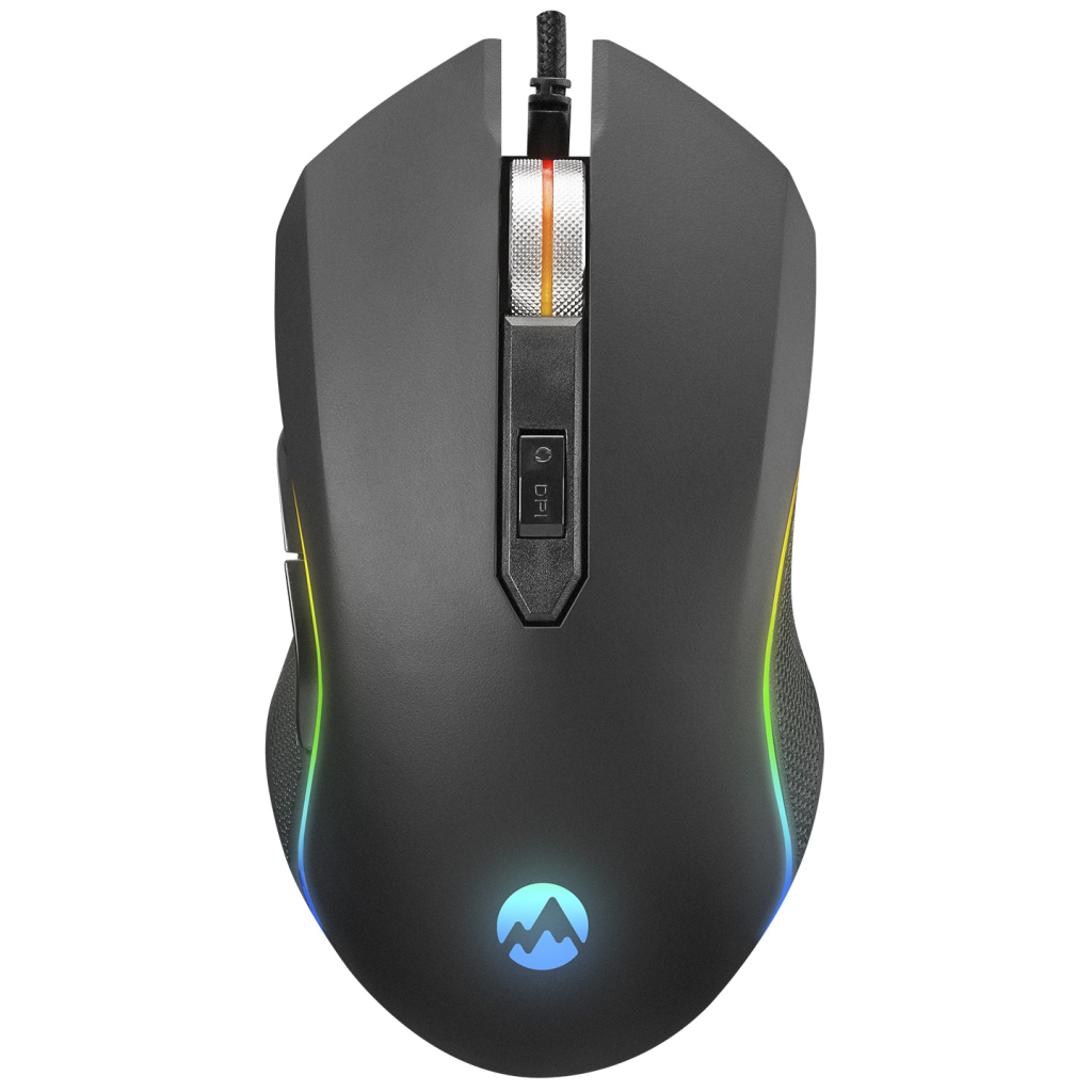 EVEREST SM-F09, TITANIO, RGB Aydınlatma, USB Kablolu, Programlanabilir 6 Tuşlu, Gaming Mouse, 7.200 DPI, Siyah