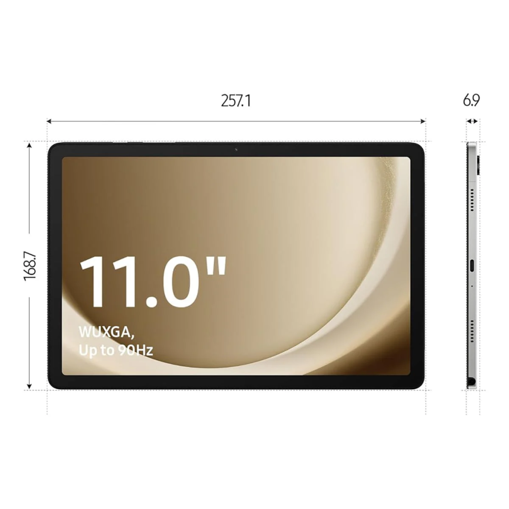 SAMSUNG GALAXY Tab A9+ , SM-X210, 11.0" Ekran, 4Gb Ram, 64Gb Hafıza, Silver, Android Tablet