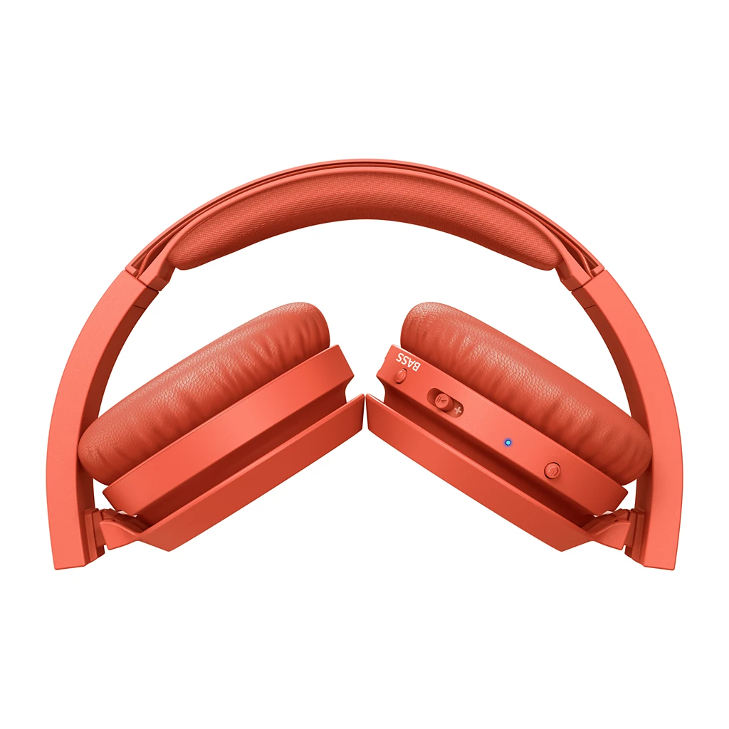 PHILIPS TAH4205RD/00, KIRMIZI, Bluetooth 5.0, Kablosuz, Bas Arttırma Düğmesi, Yastıklı Kafa Bandı, 29saat Oynatma Süresi, 10mt Algılama Mesafesi, Microfonlu Kulaklık