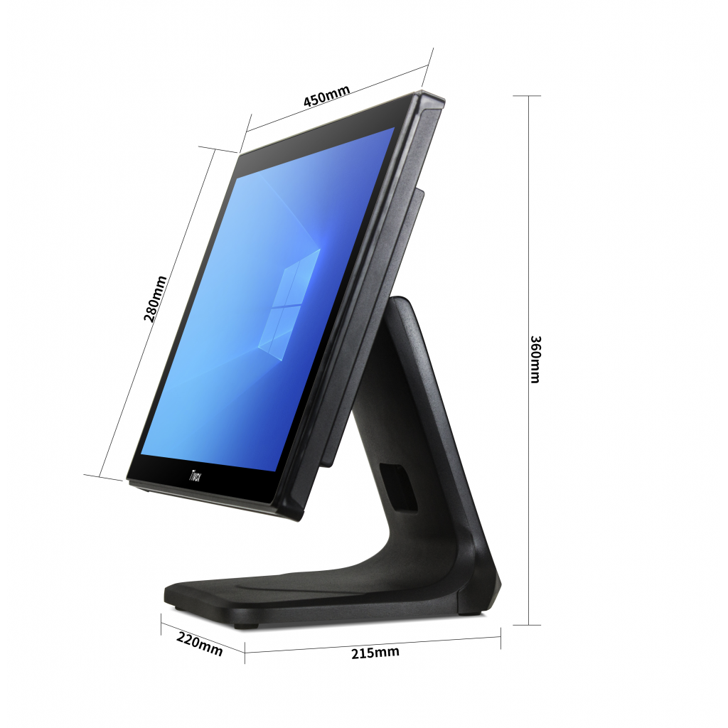Tiwox TP-4950, Intel i5 5.Nesil, 18.5" Ekran,  8GB Ram, 128GB SSD, Endüstriyel, Dokunmatik Pos PC