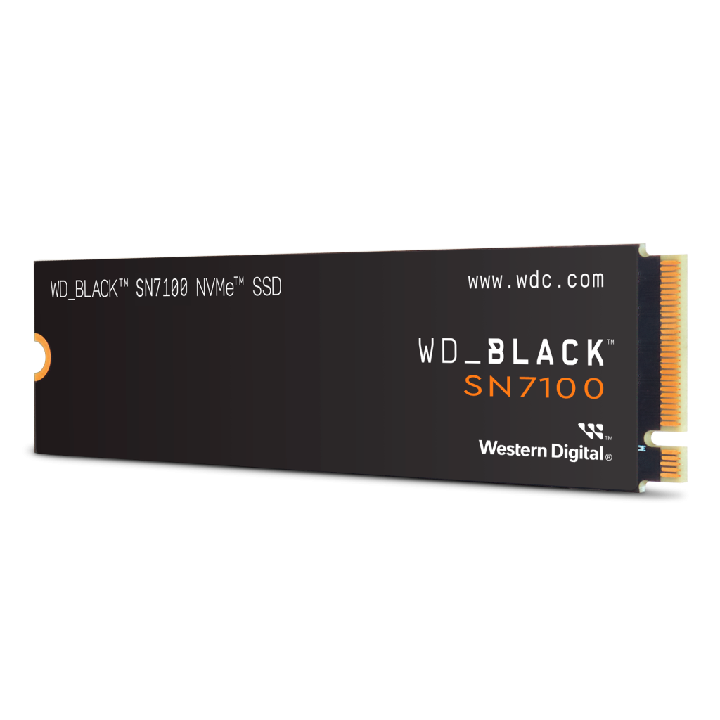 WD Black SN7100, WDS100T4X0E, 1TB, 7250/6900, Gen4, NVMe PCIe M.2 2280,  SSD