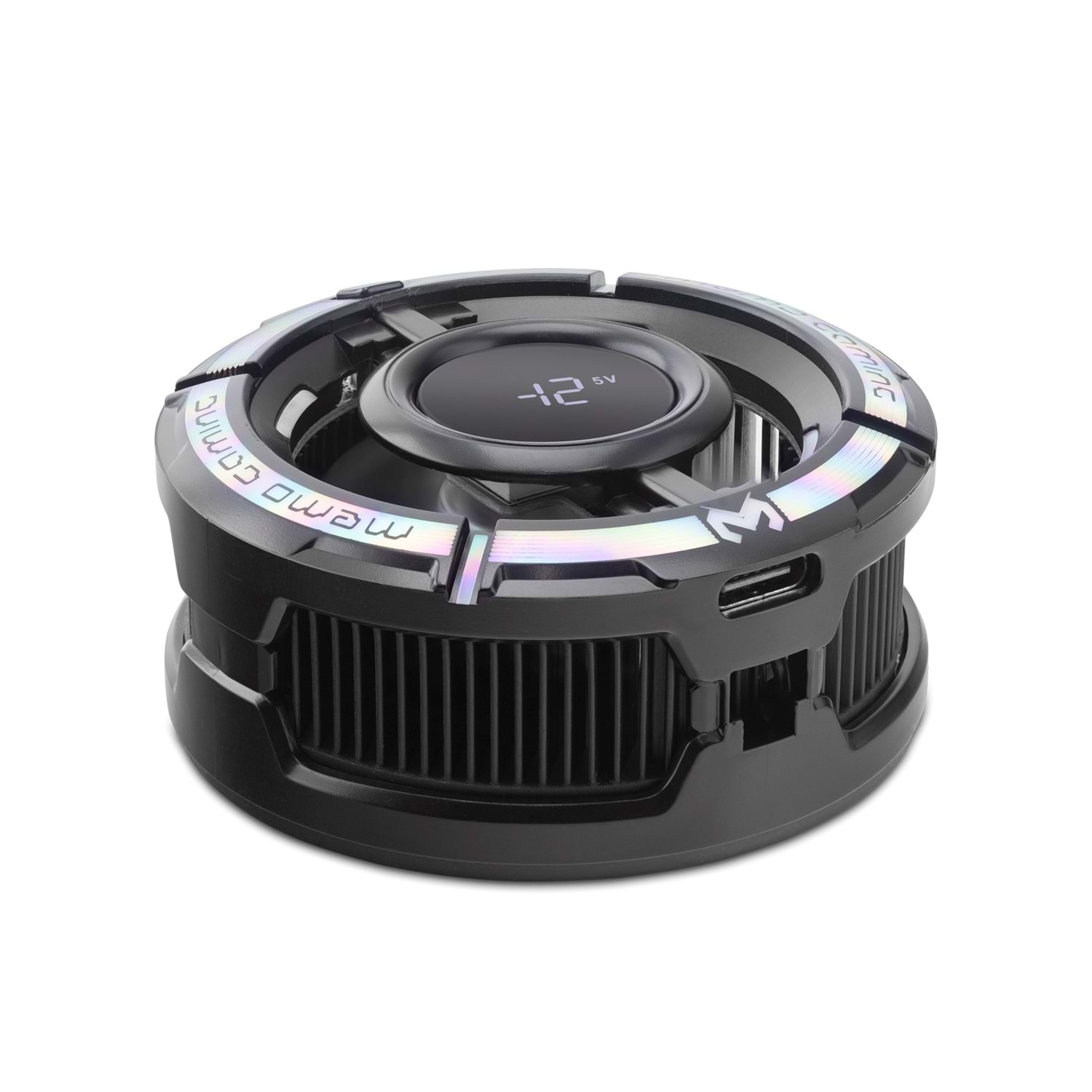 HADRON CX15 Manyetik Telefon Soğutucu Fan 15W RGB Isı Göstergeli Siyah