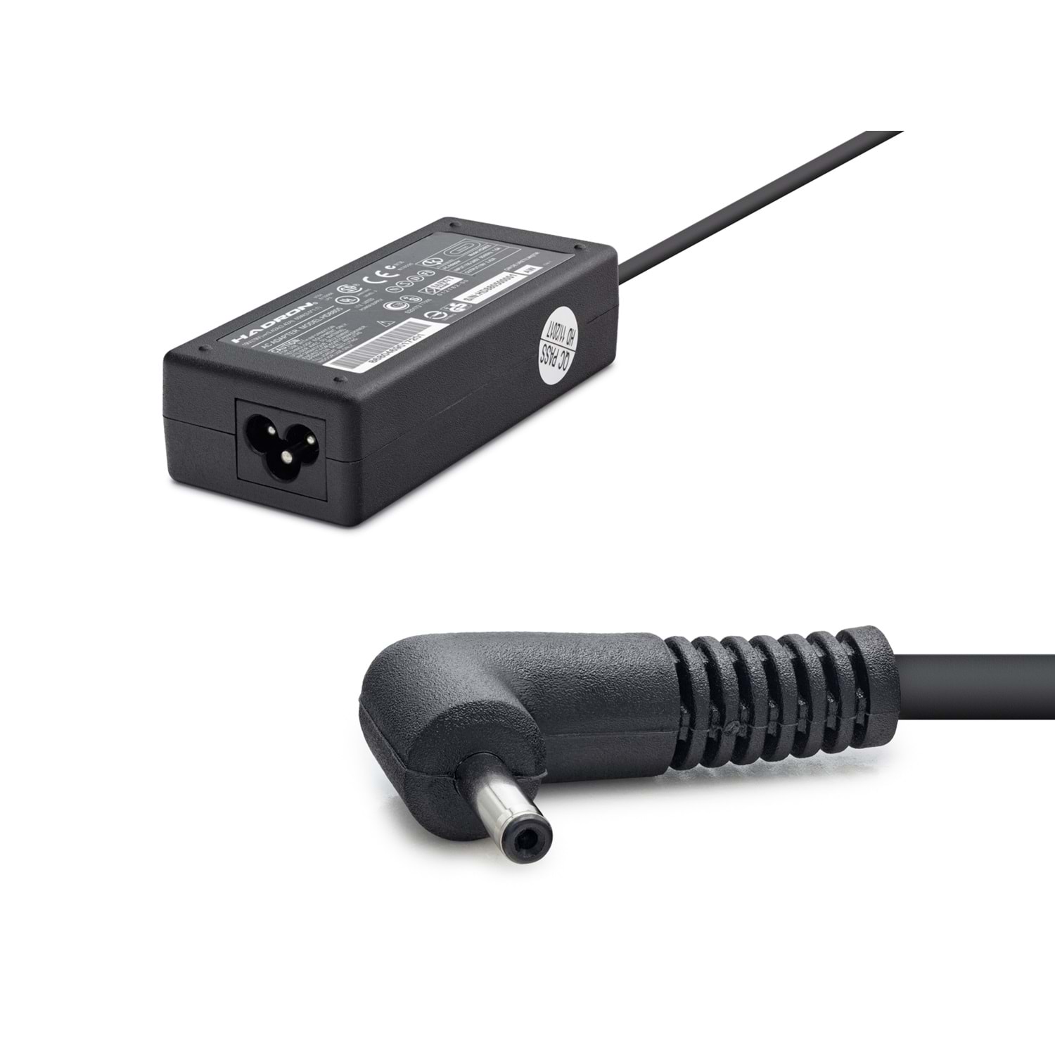 HADRON HD8805 Laptop Adaptörü 65W 19V 3.42A 3.0x1.1 mm Siyah