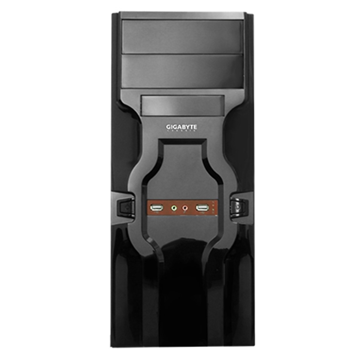 GIGABYTE GZ-F10-350 350W 1x8CM FAN ATX 2xUSB2.0 1xAUDIO SİYAH KASA