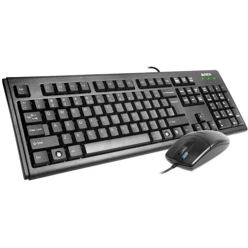 A4 TECH KM-72620D TÜRKÇE USB MULTİMEDYA SİYAH Q KLAVYE+MOUSE 