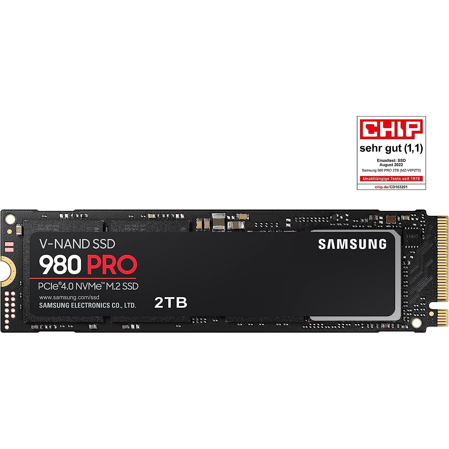 SAMSUNG 980 PRO 2TB 6900-5000 MB/s NVMe PCIe Gen4 SSD MZ-V8P2T0BW