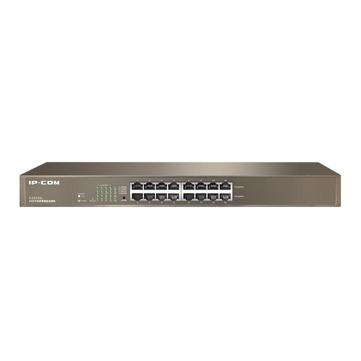 IP-COM G1016G 16 PORT 10/100/1000 YONETILEMEZ RACK MOUNT SWITCH METAL KASA