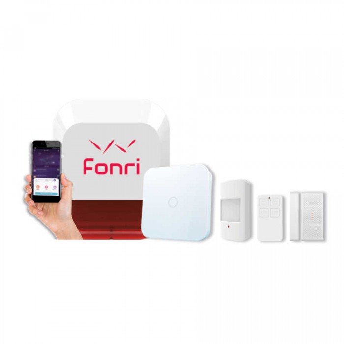 FONRİ 2G WIFI KABLOSUZ ALARM SET AKILLI EV VE GÜVENLİK PAKETİ  