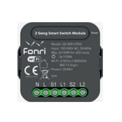 FONRİ WF3-EL3-0202-01 WIFI KABLOSUZ CPO2 AKILLI SIVALTI İKİLİ ANAHTAR    