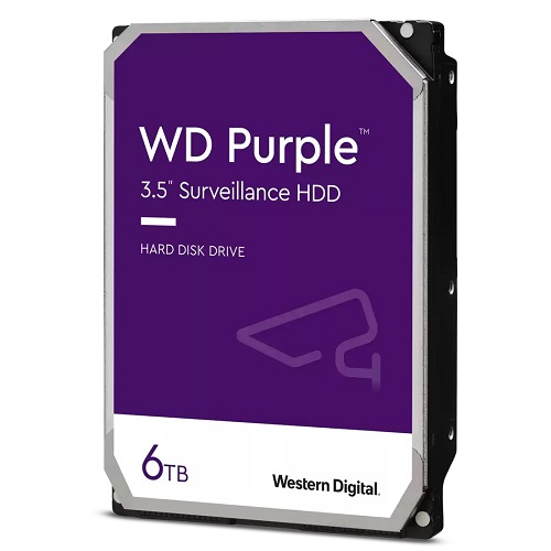 WD PURPLE 6TB 5400RPM 256MB SATA3 WD64PURZ 7/24 HDD RESMİ DİSTİ GARANTİLİ        
